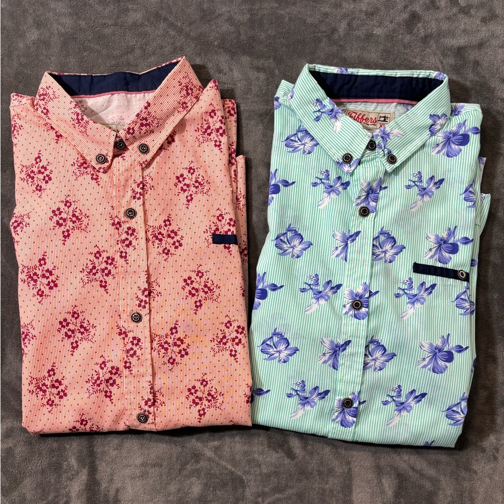 Pairs of Vintage Fiffers Floral Men's Long Sleeve Shirt